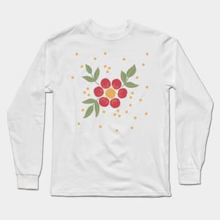 Red flower Long Sleeve T-Shirt